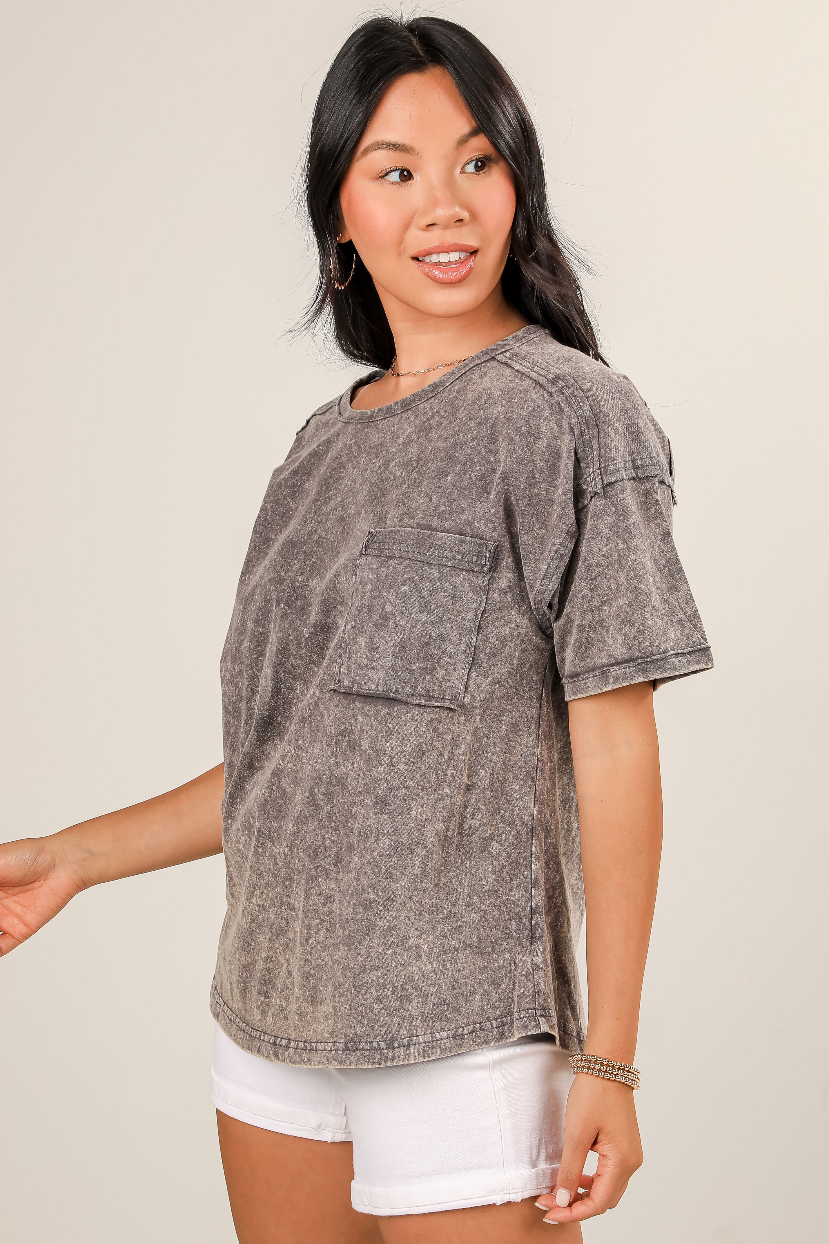Sawyer Acid Washed Tee - DU DEAL