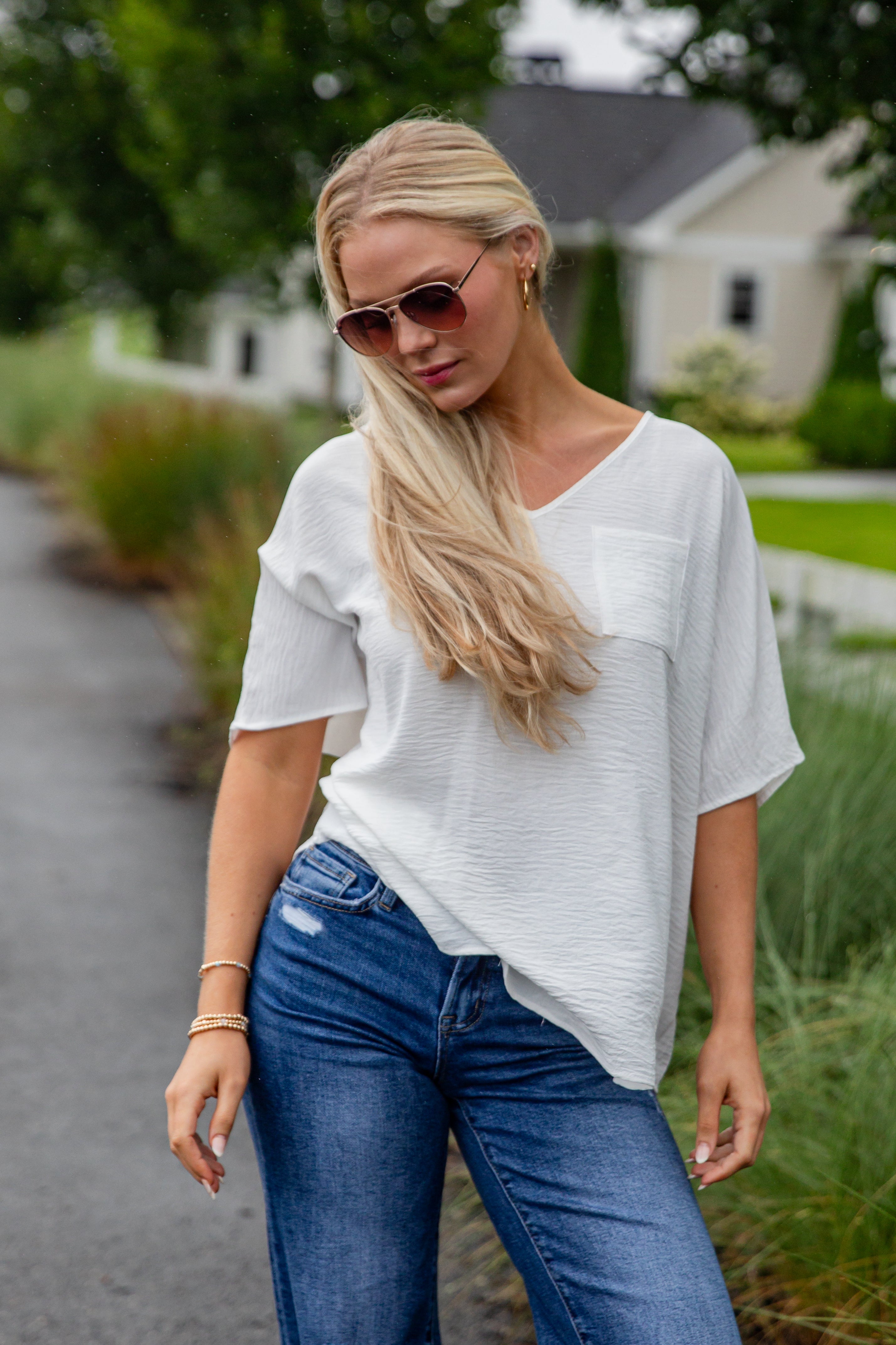 Keep It Cool Oversized Blouse - DU DEAL
