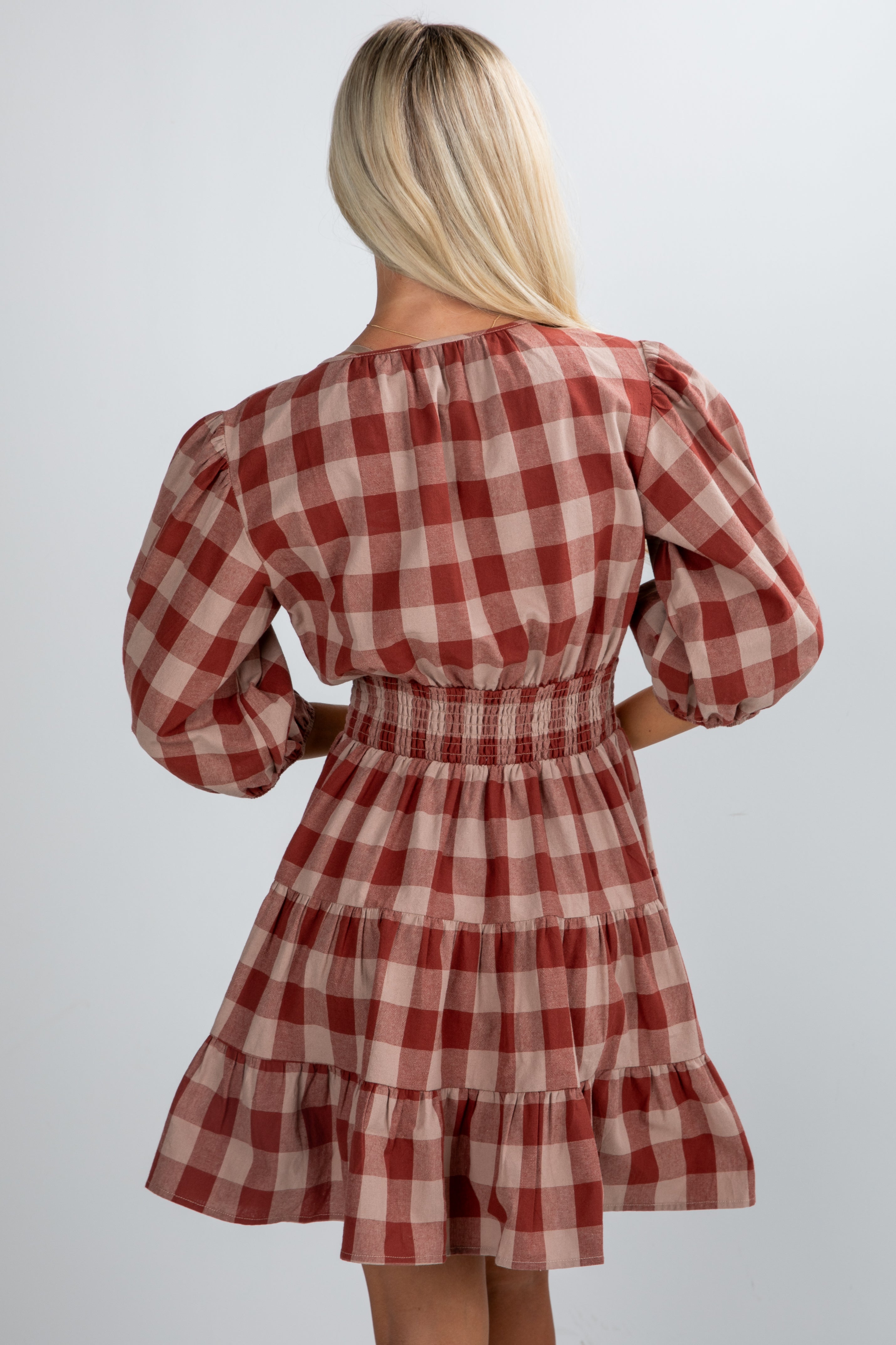 Don't Think Twice Plaid Mini Dress