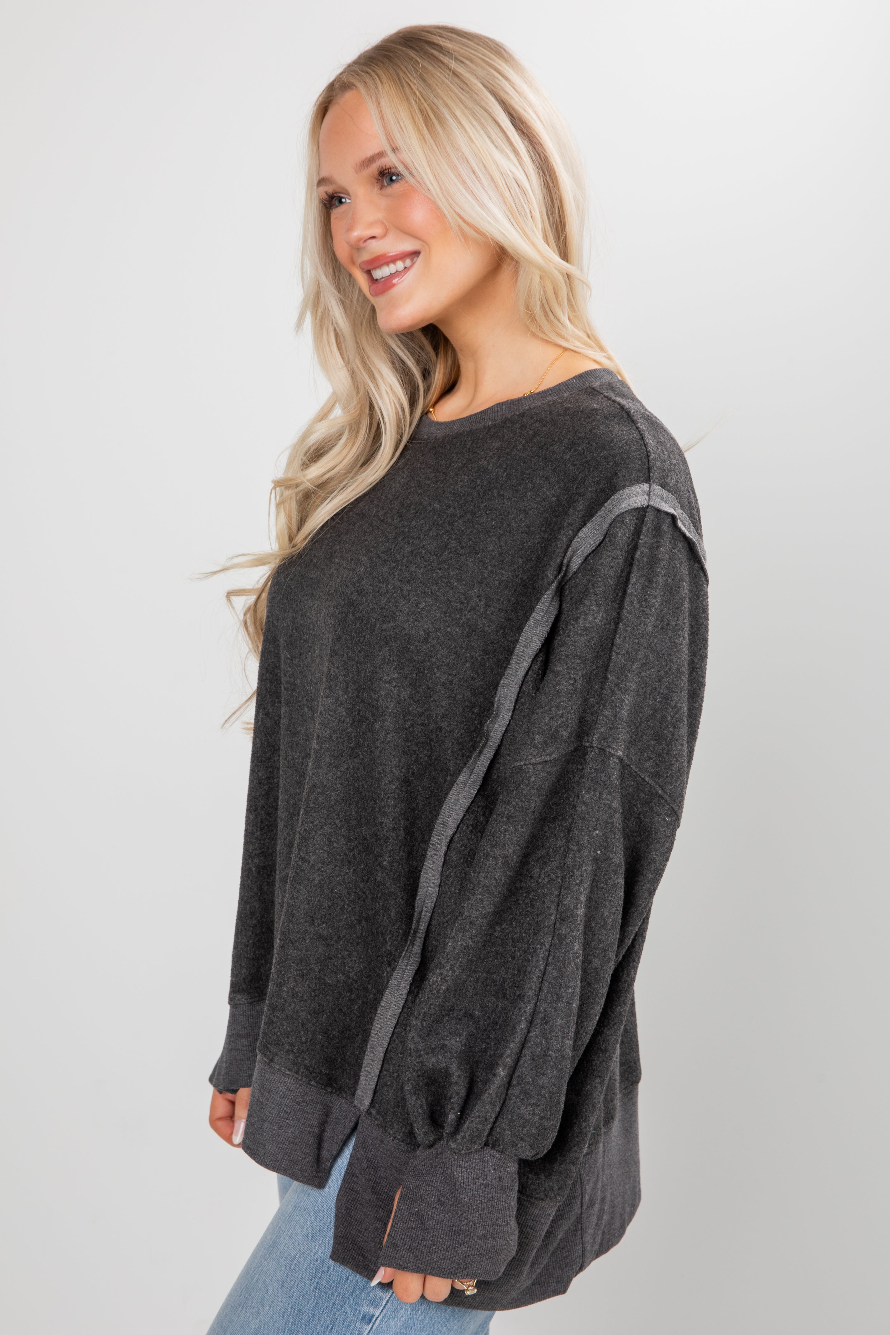 Snuggly Touch Soft Knit Oversized Pullover - DOORBUSTER