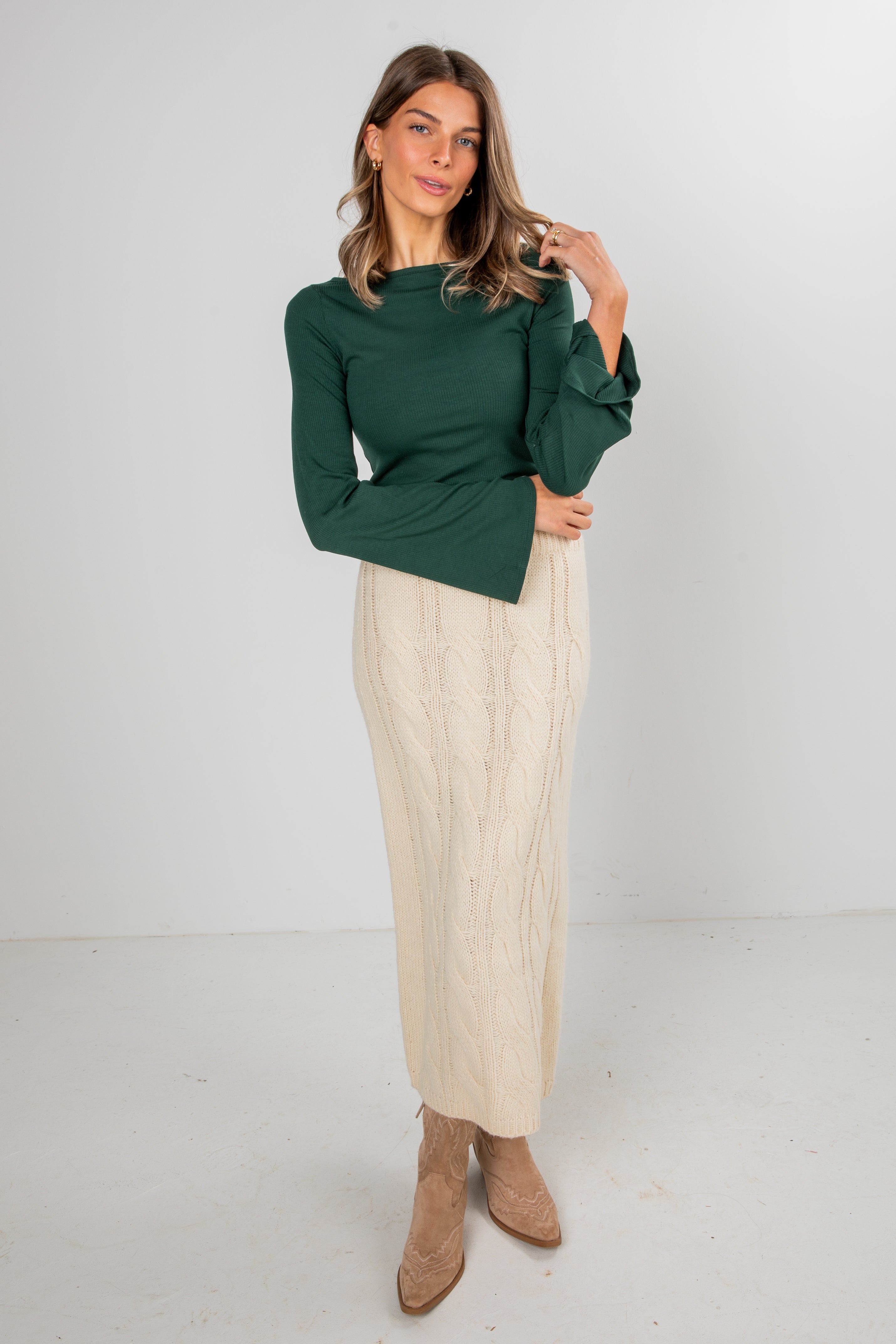 Noelle Everyday Ribbed Knit Top - DOORBUSTER