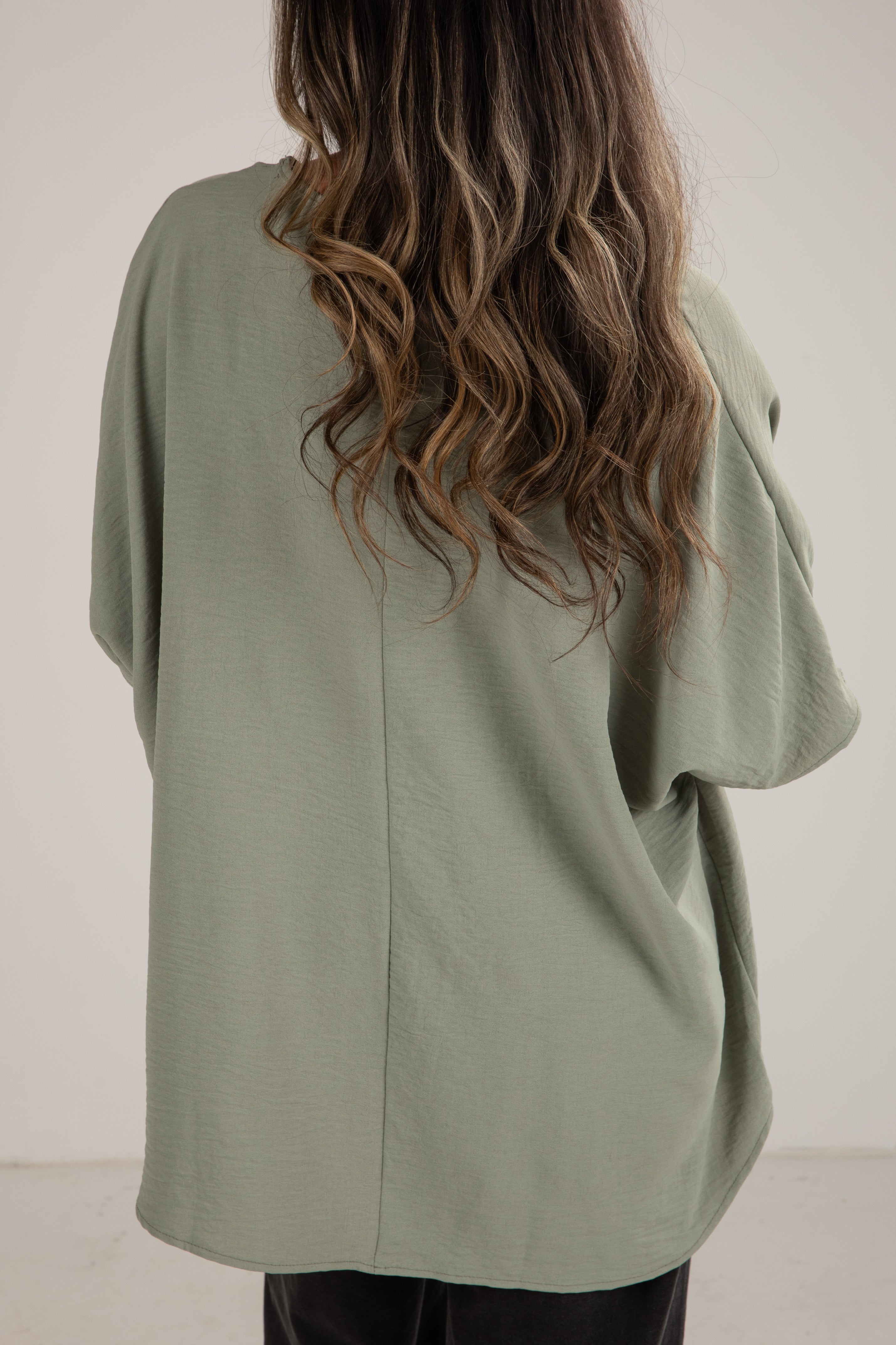 Keep It Cool Oversized Blouse - DU DEAL