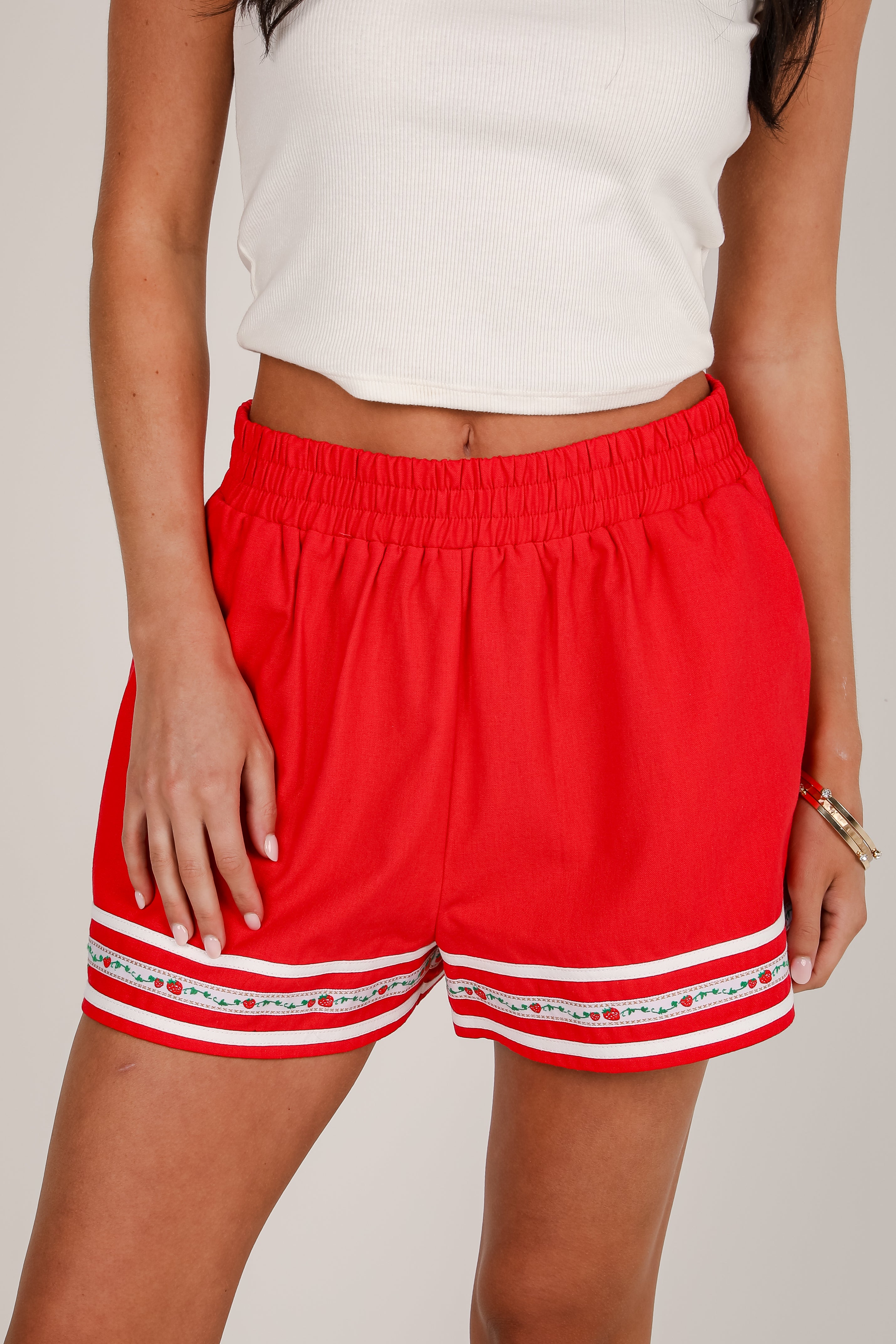 You're Berry Cute Red Shorts