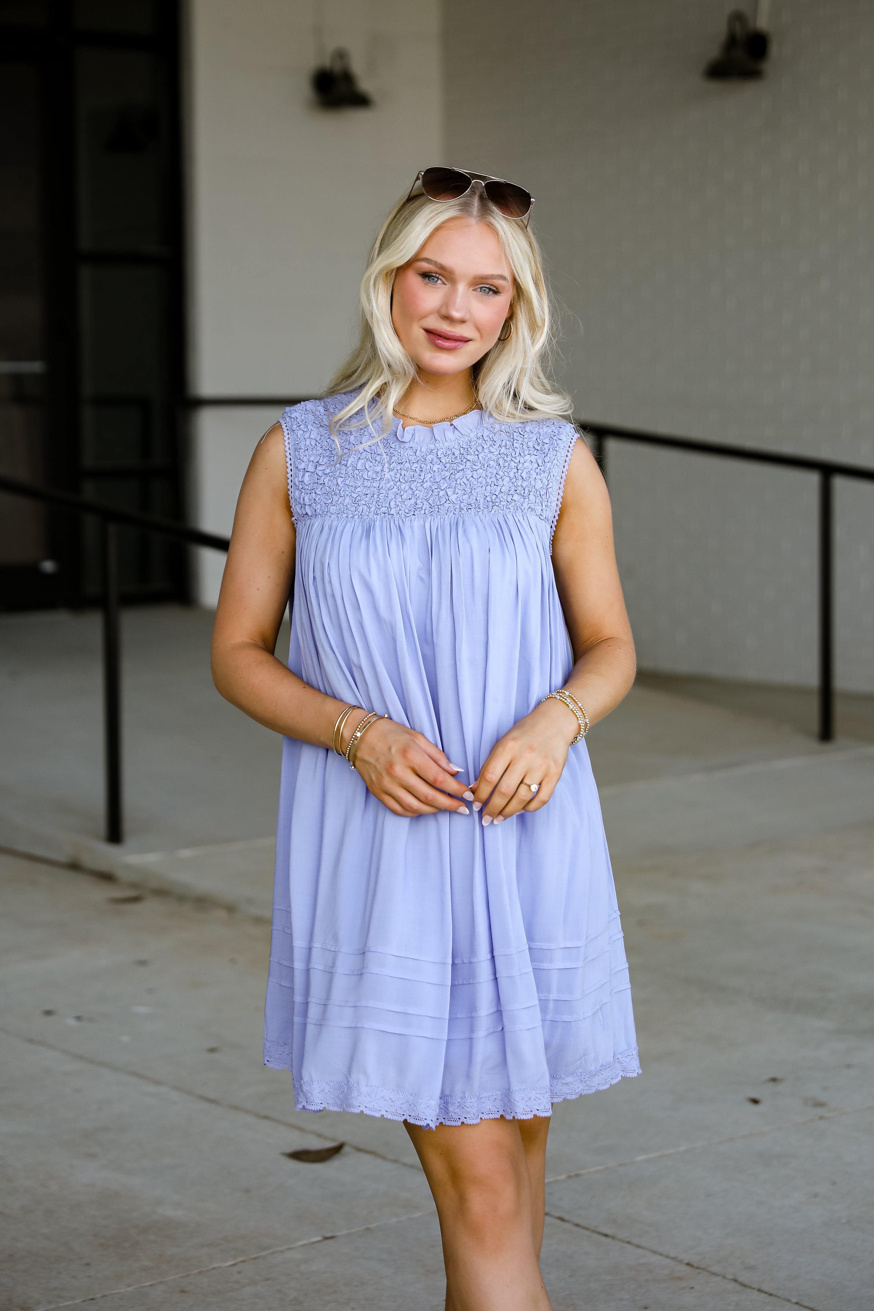 Something Sweet Lavender Mini Dress