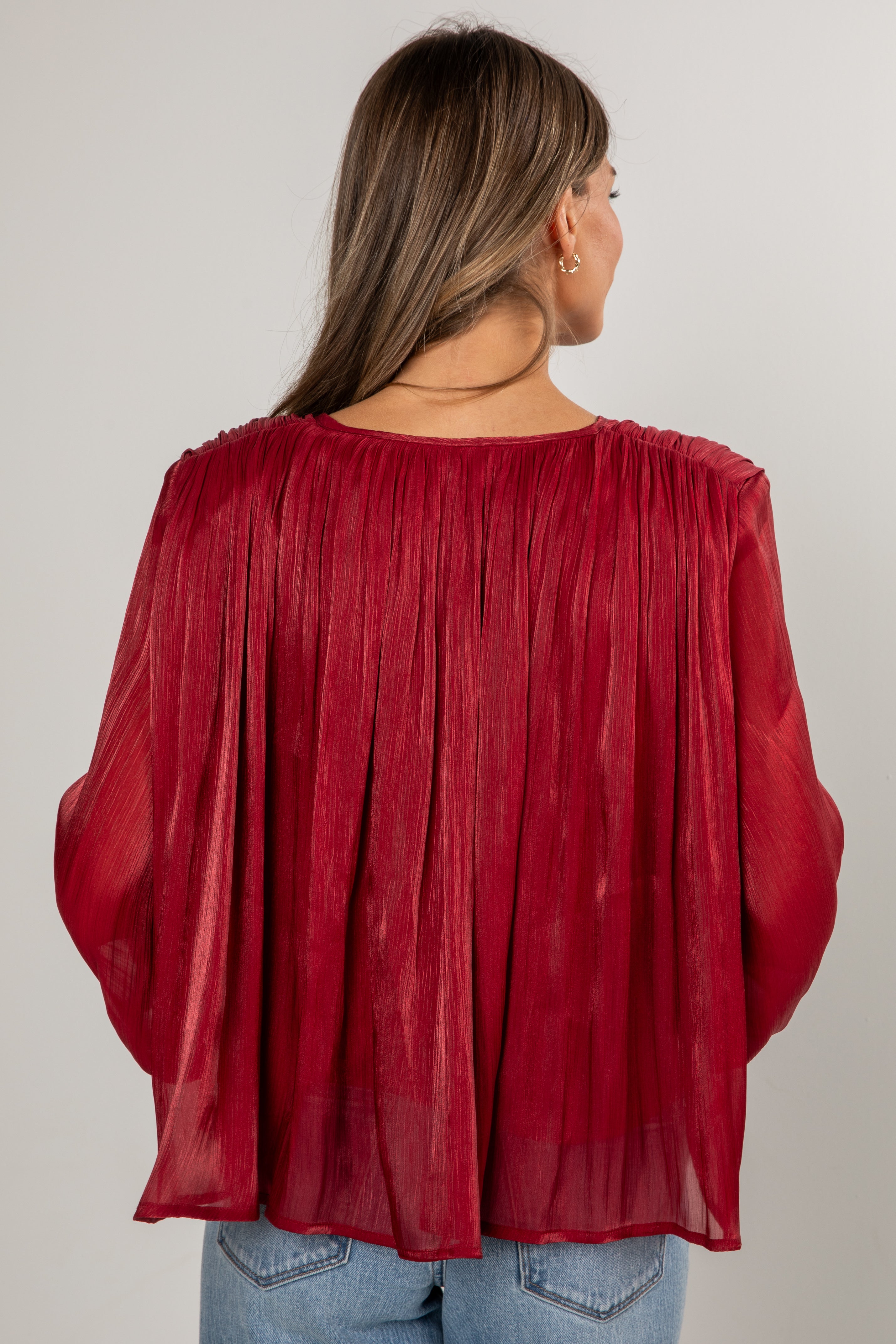 Cranberry Gala Blouse