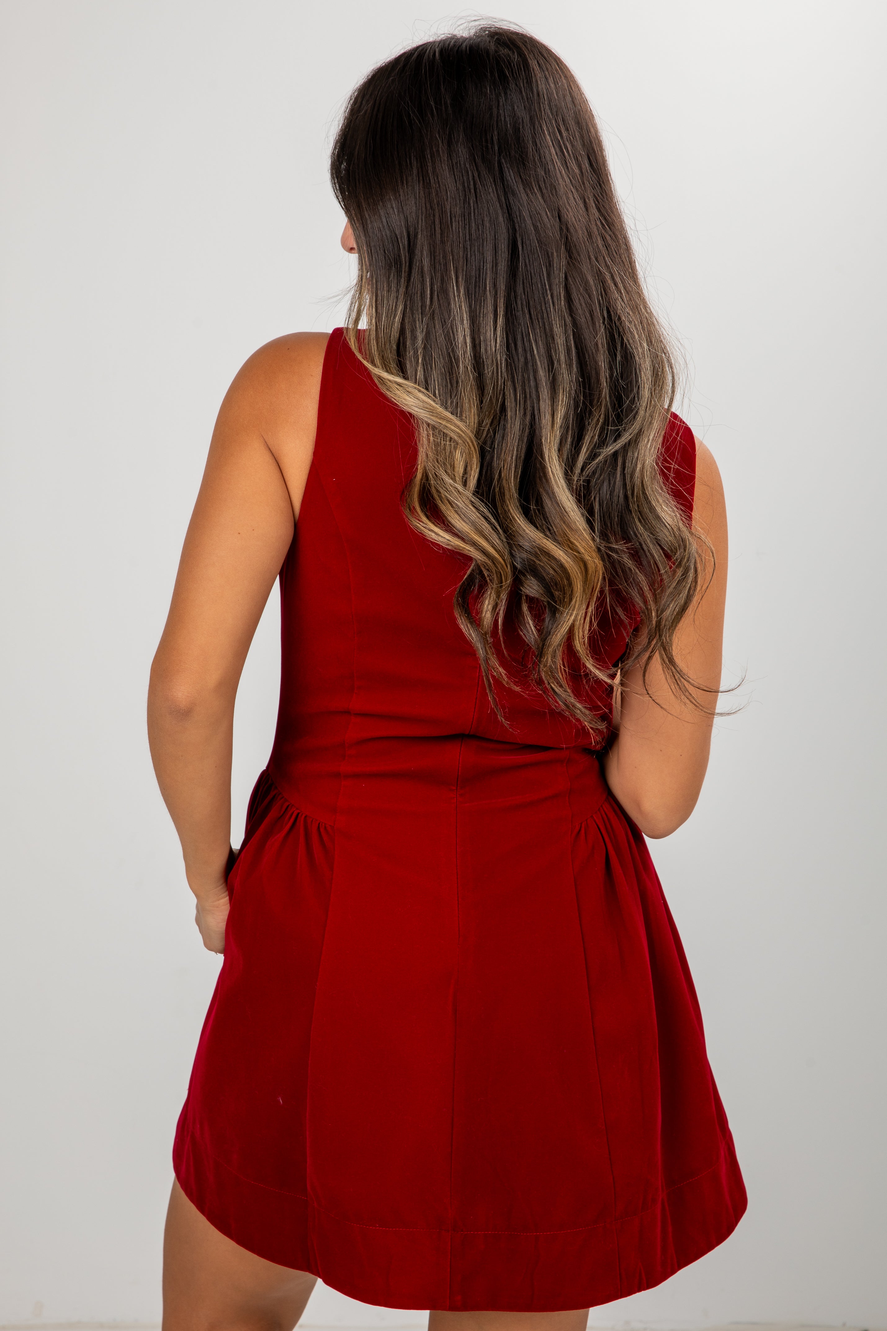 Sugarplum Red Velvet Dress