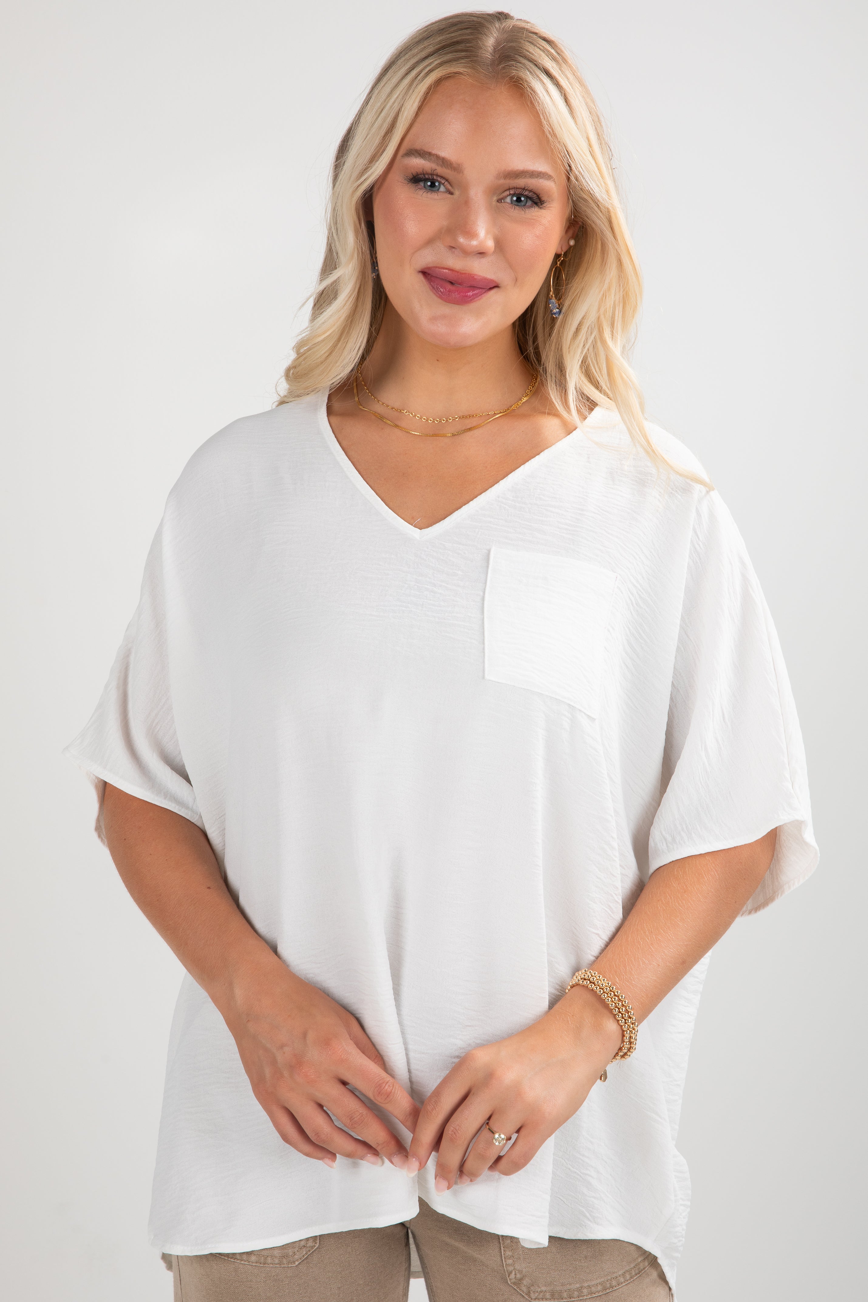 Keep It Cool Oversized Blouse - DU DEAL