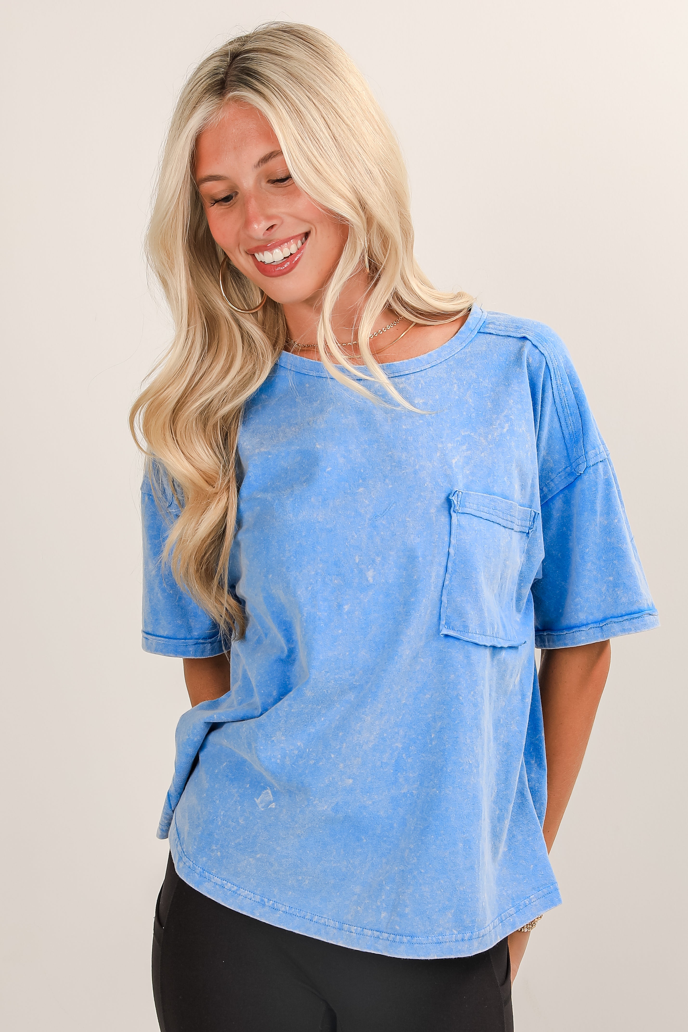 Sawyer Acid Washed Tee - DU DEAL