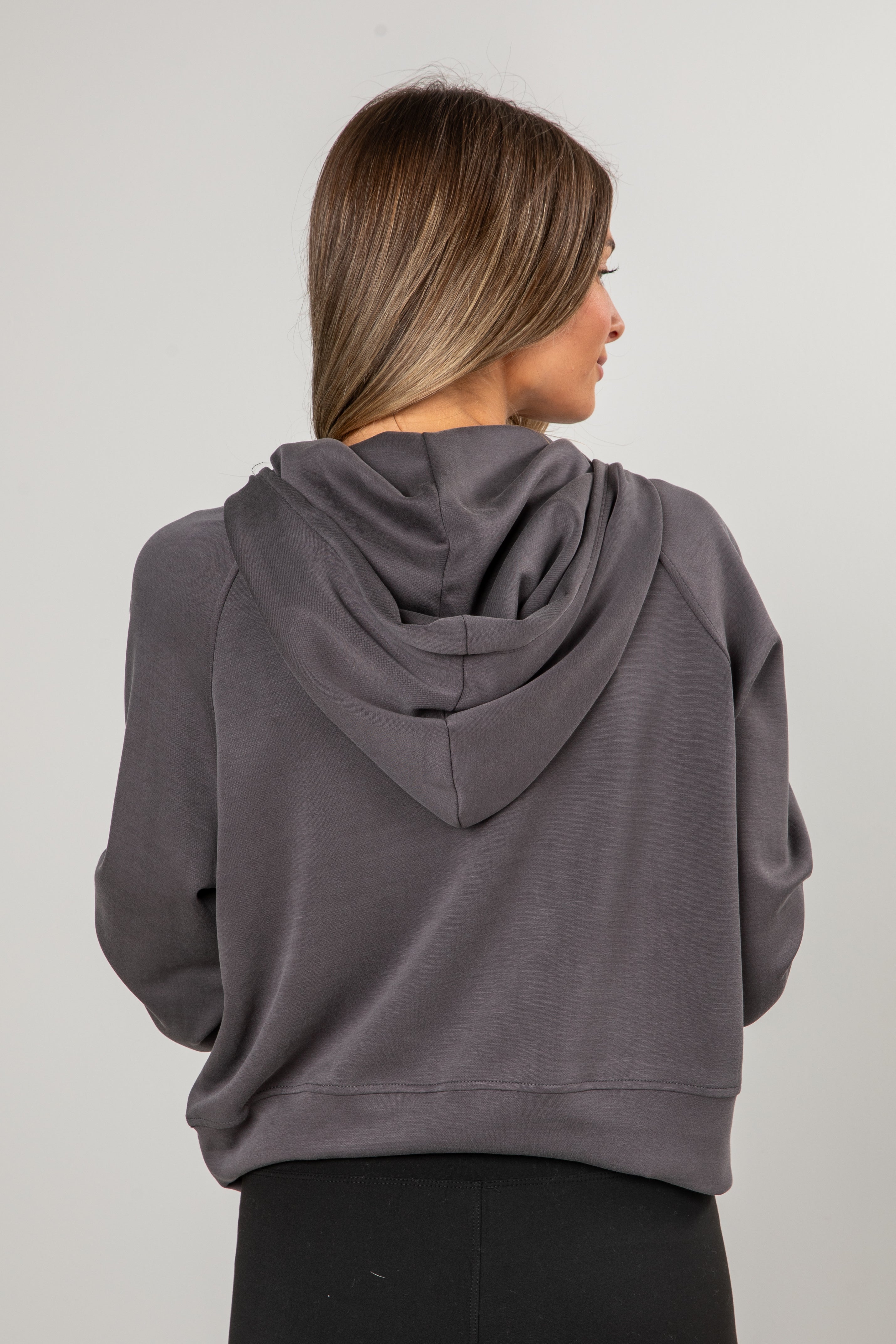 Ultra Air Soft Hooded Quarter Zip Pullover