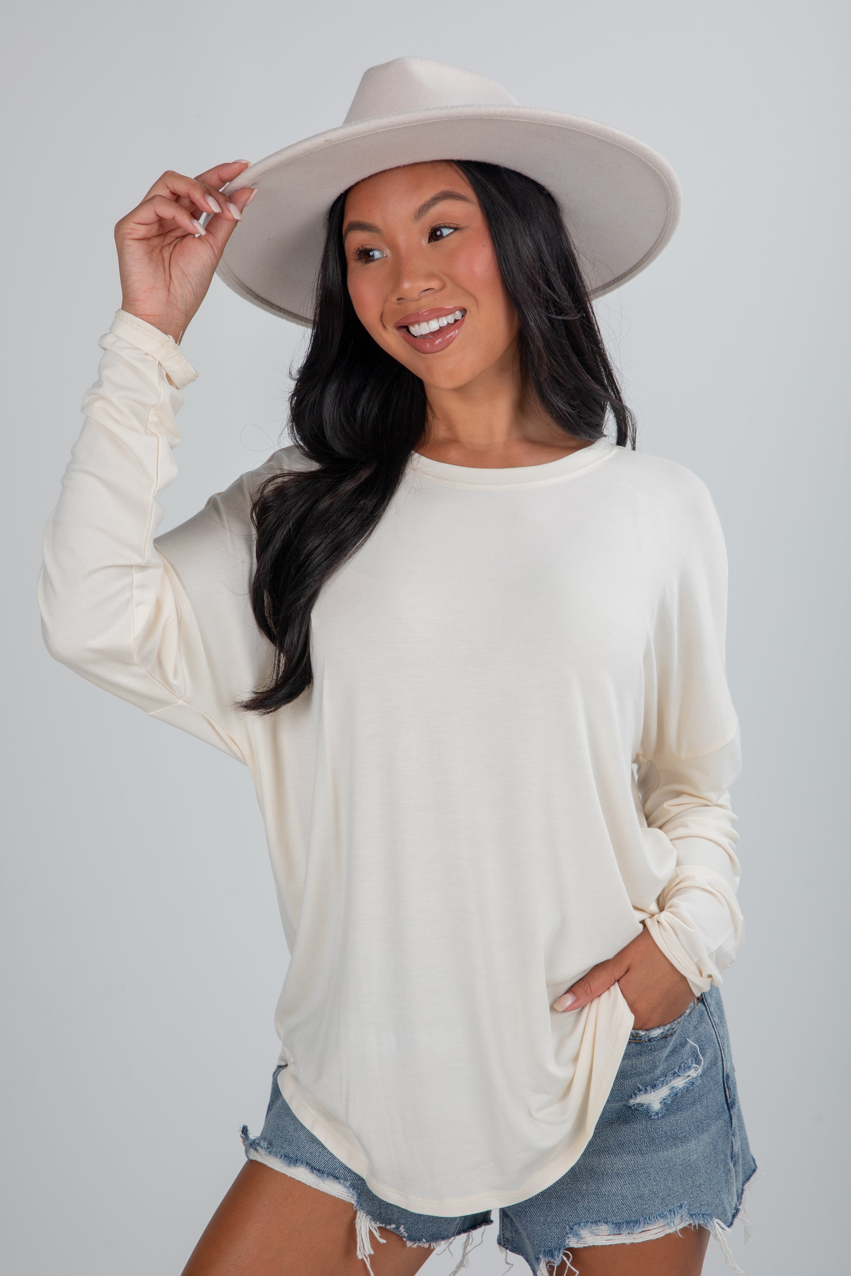 Brittany Everyday Oversized Top - DU DEAL