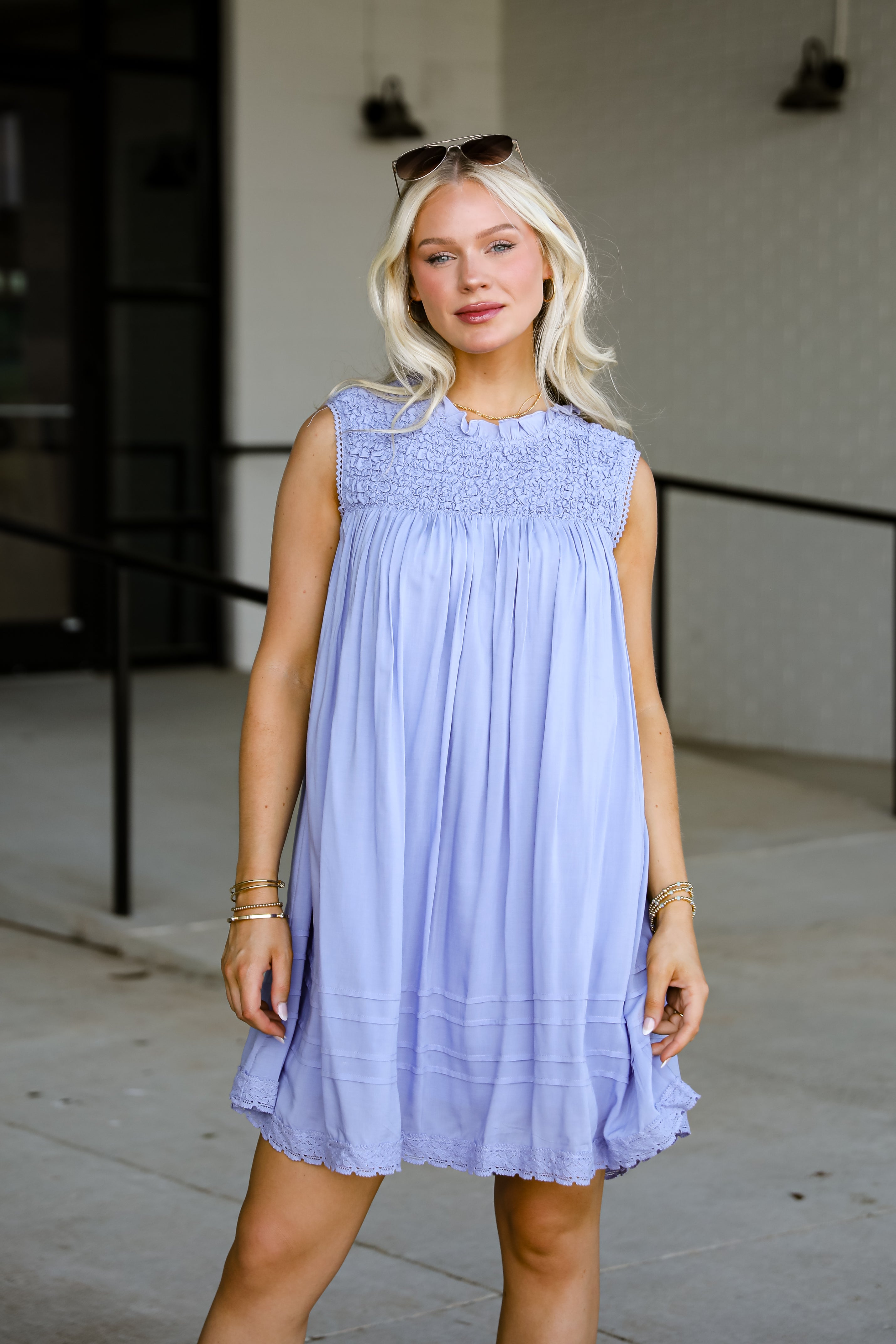 Something Sweet Lavender Mini Dress