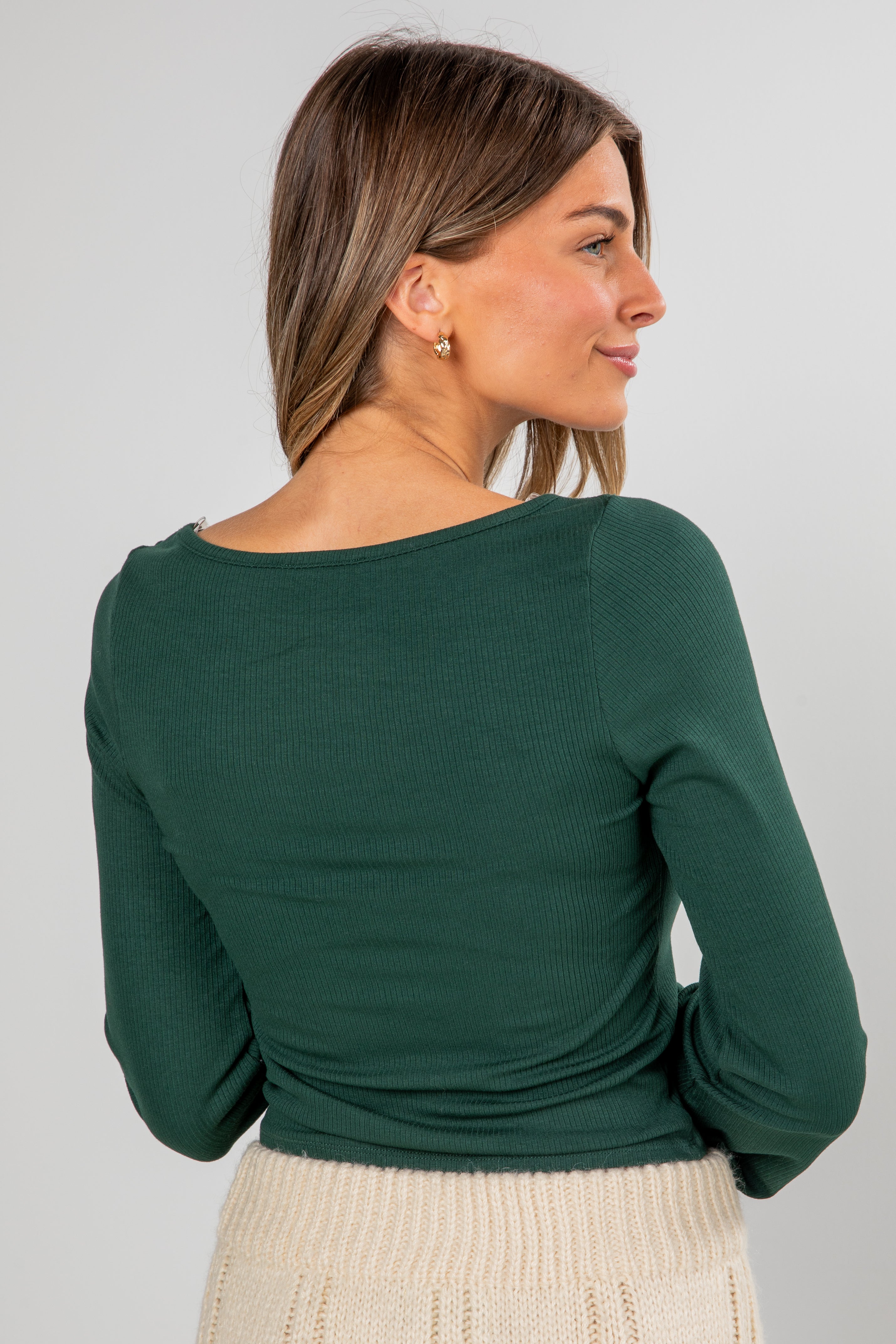 Noelle Everyday Ribbed Knit Top - DOORBUSTER