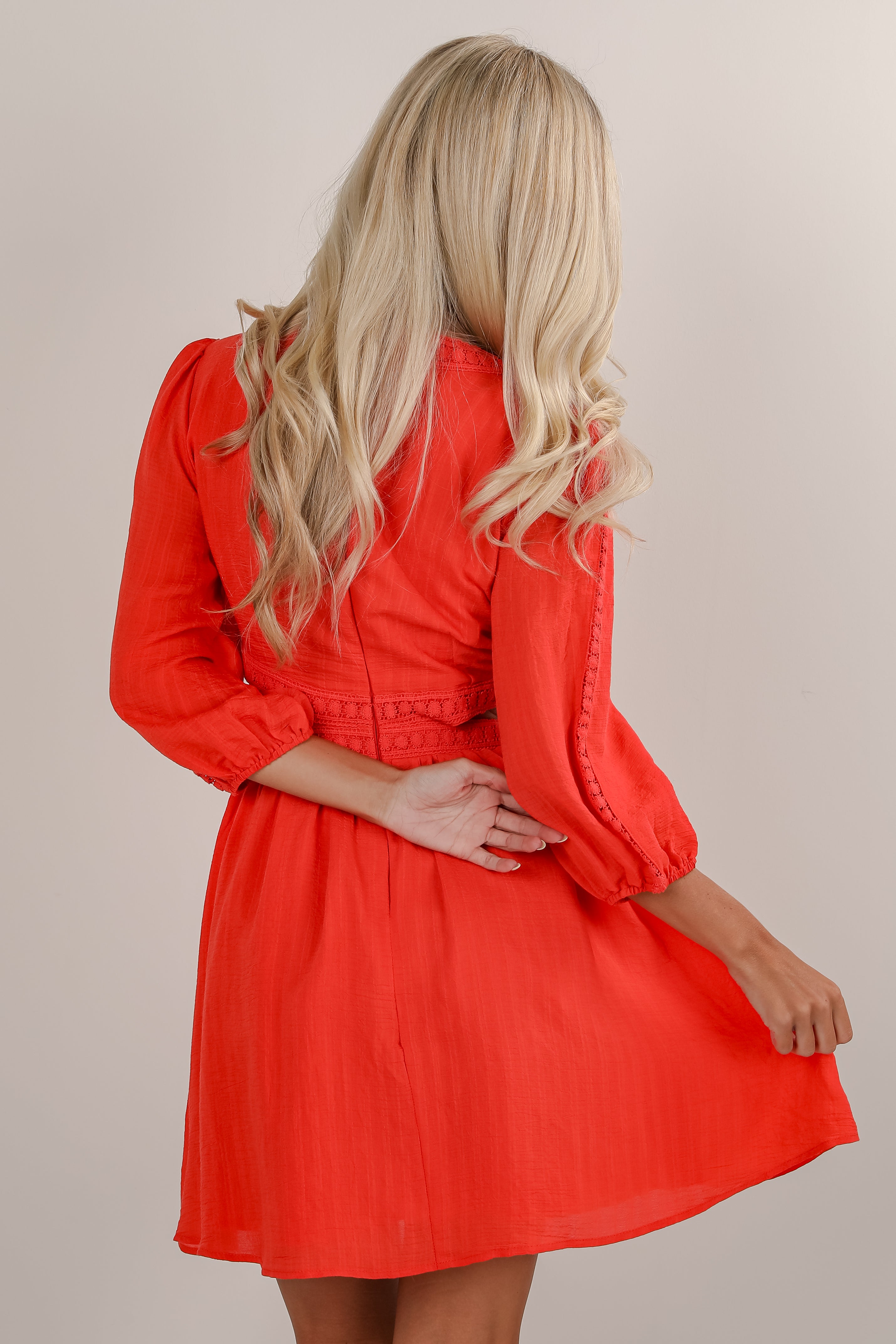 Keep It Up Red Cutout Mini Dress