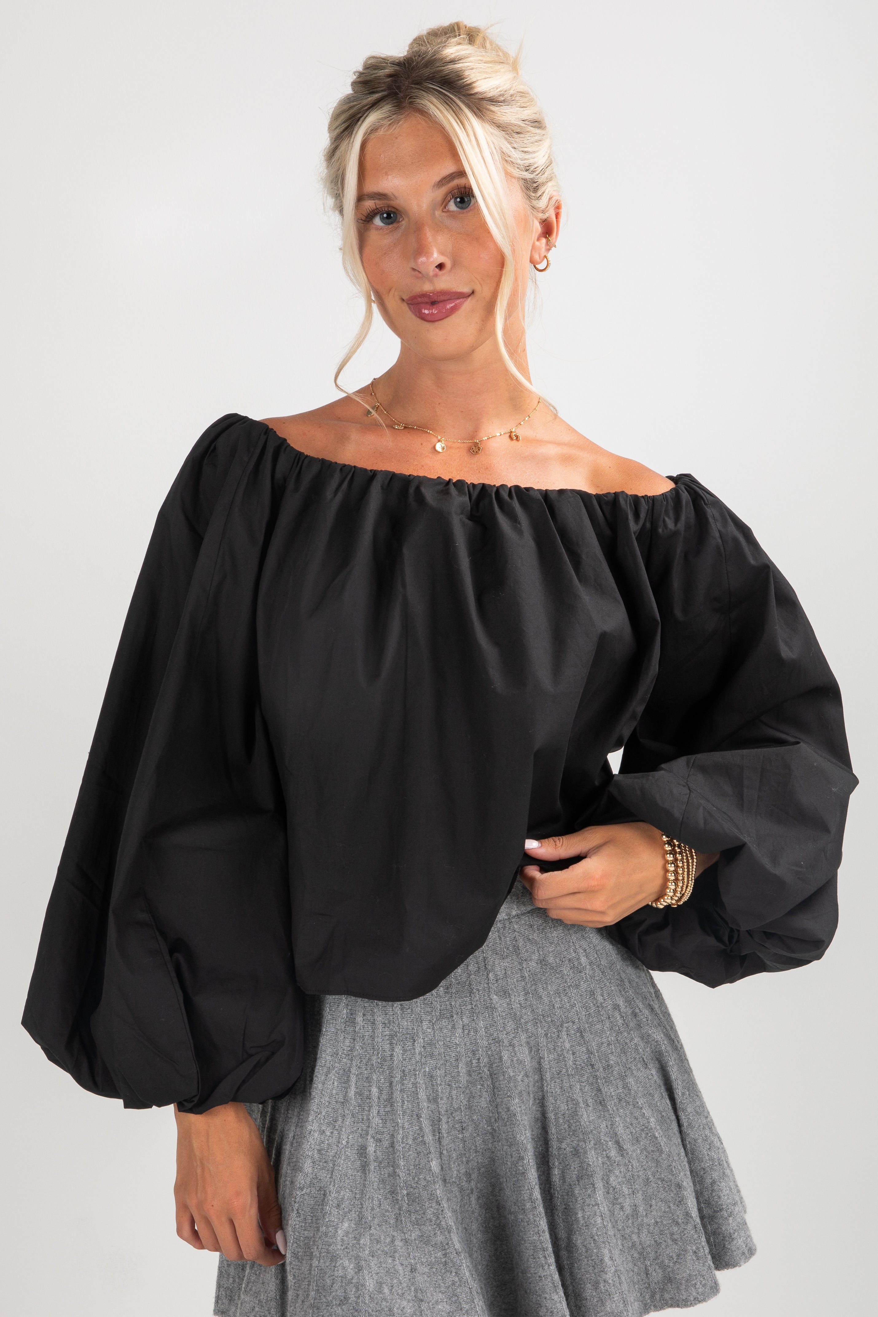 Come Along Off-The-Shoulder Blouse