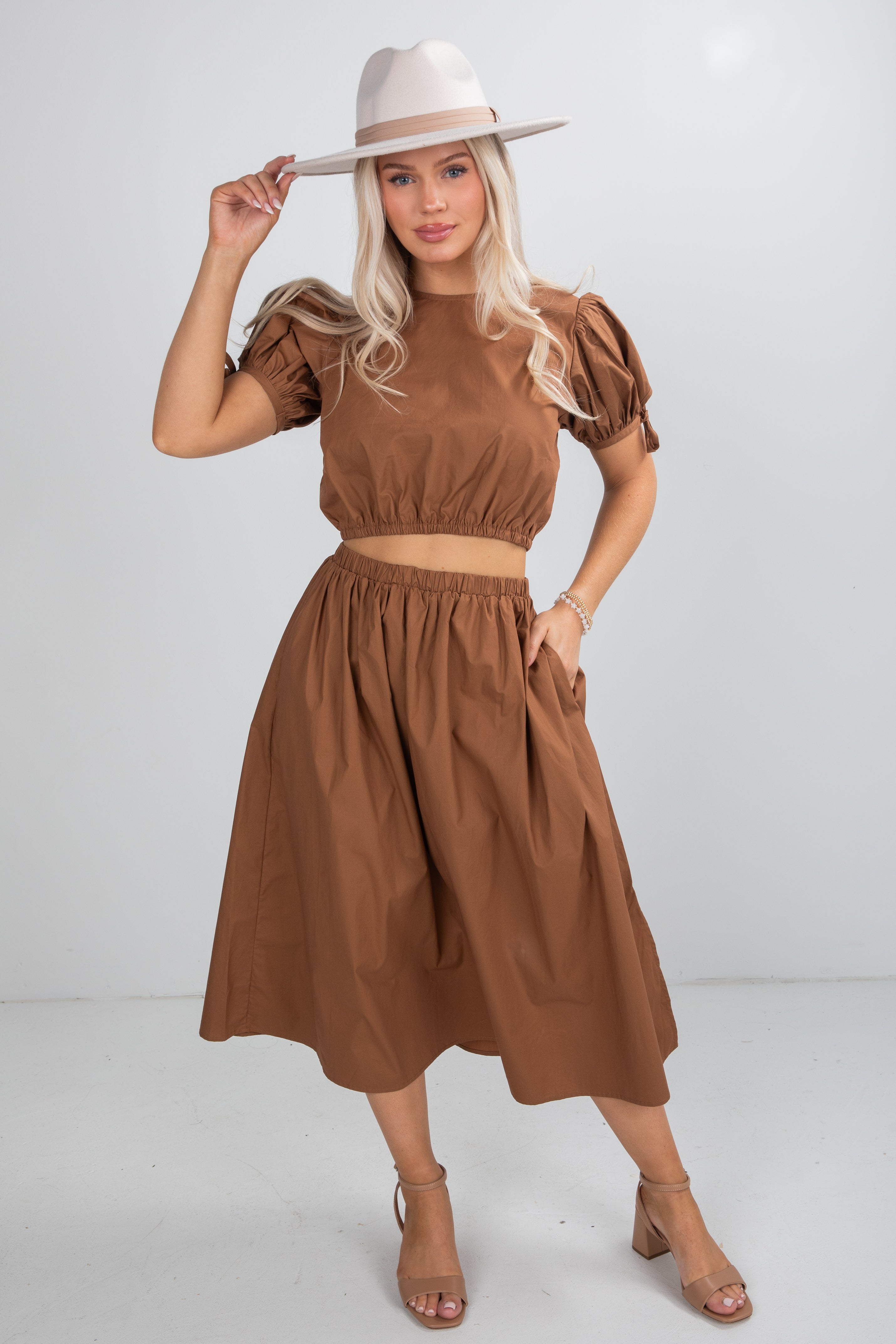 Harvest Beauty Brown Blouse