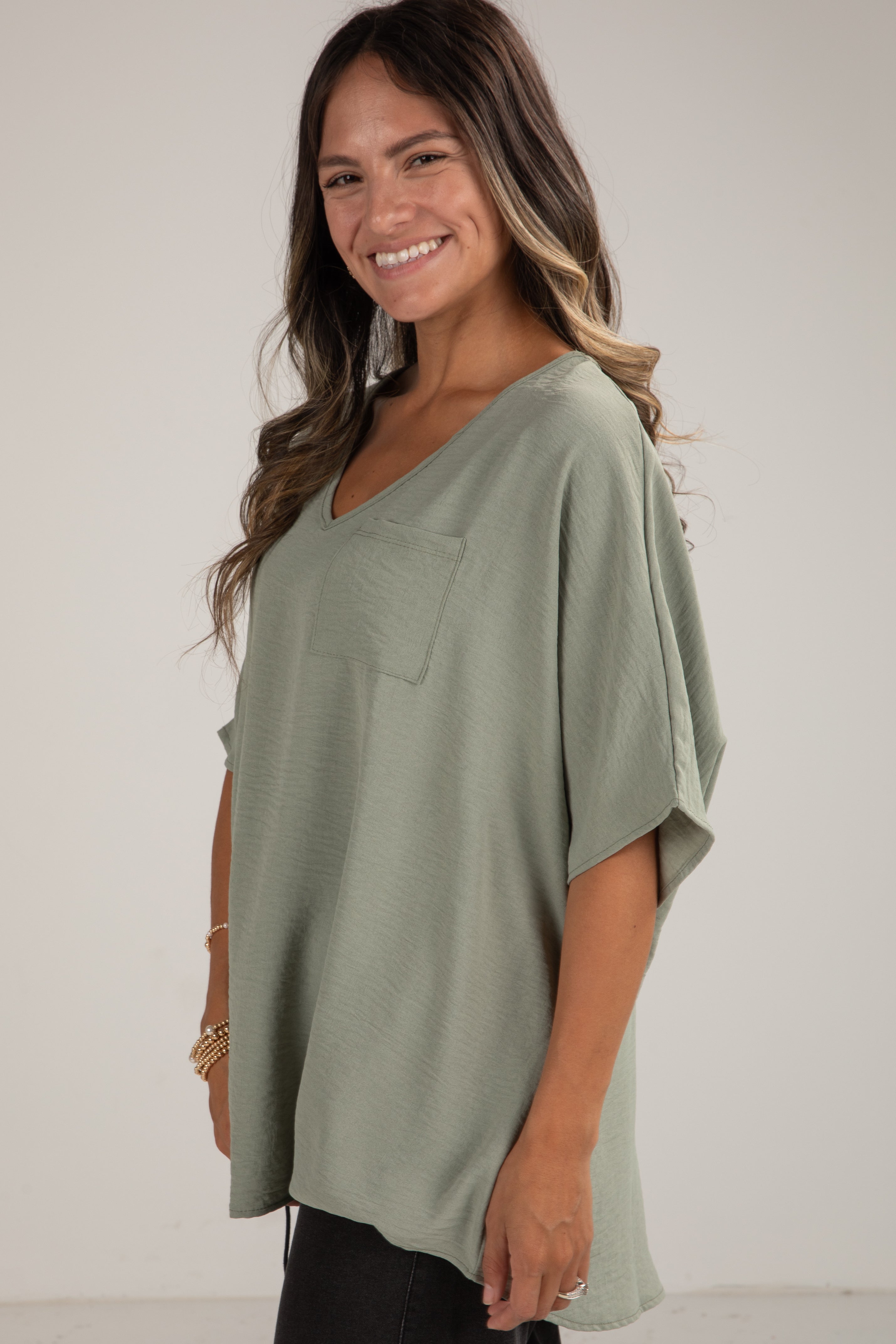 Keep It Cool Oversized Blouse - DU DEAL