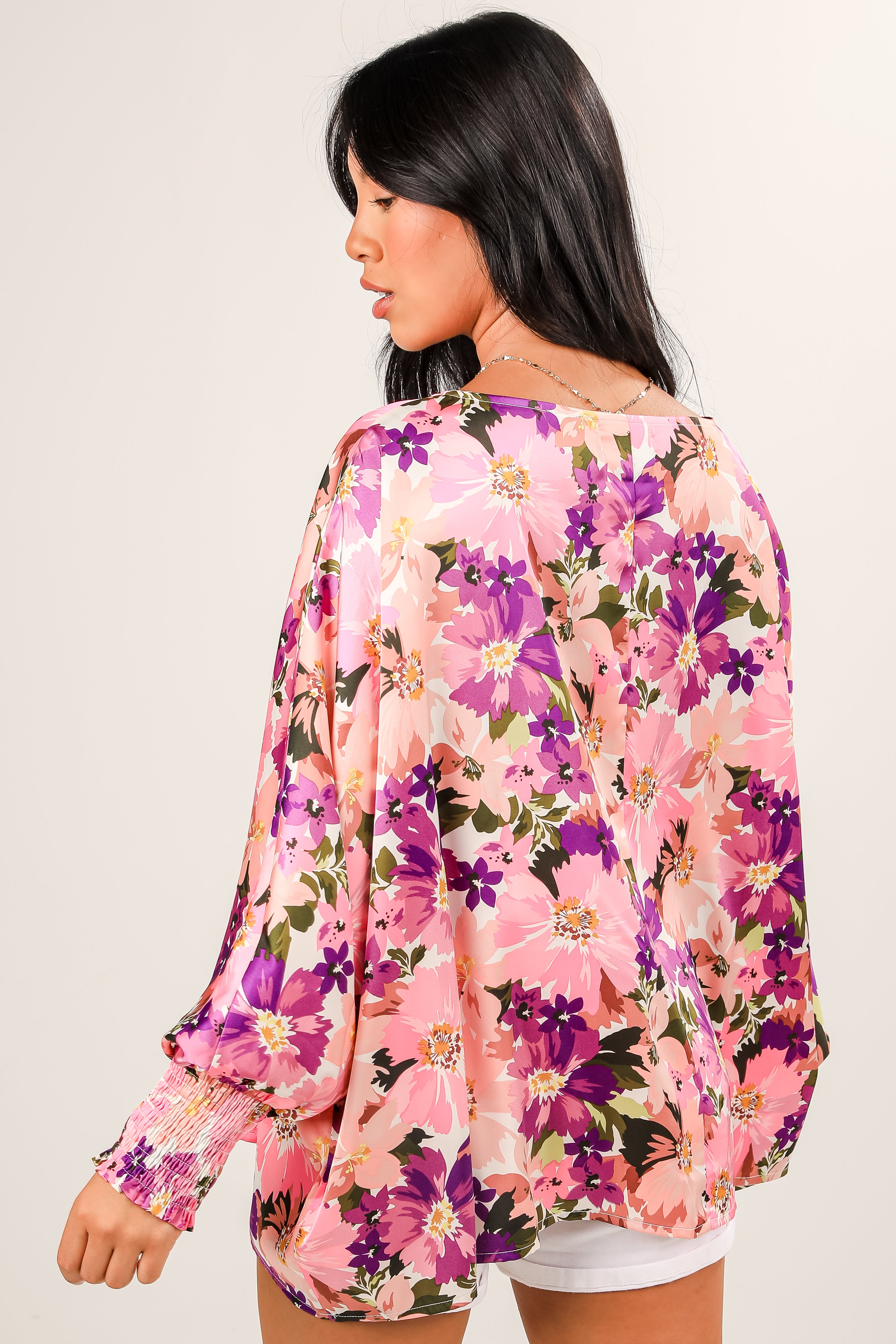 Extravagant Moment Pink Floral Blouse