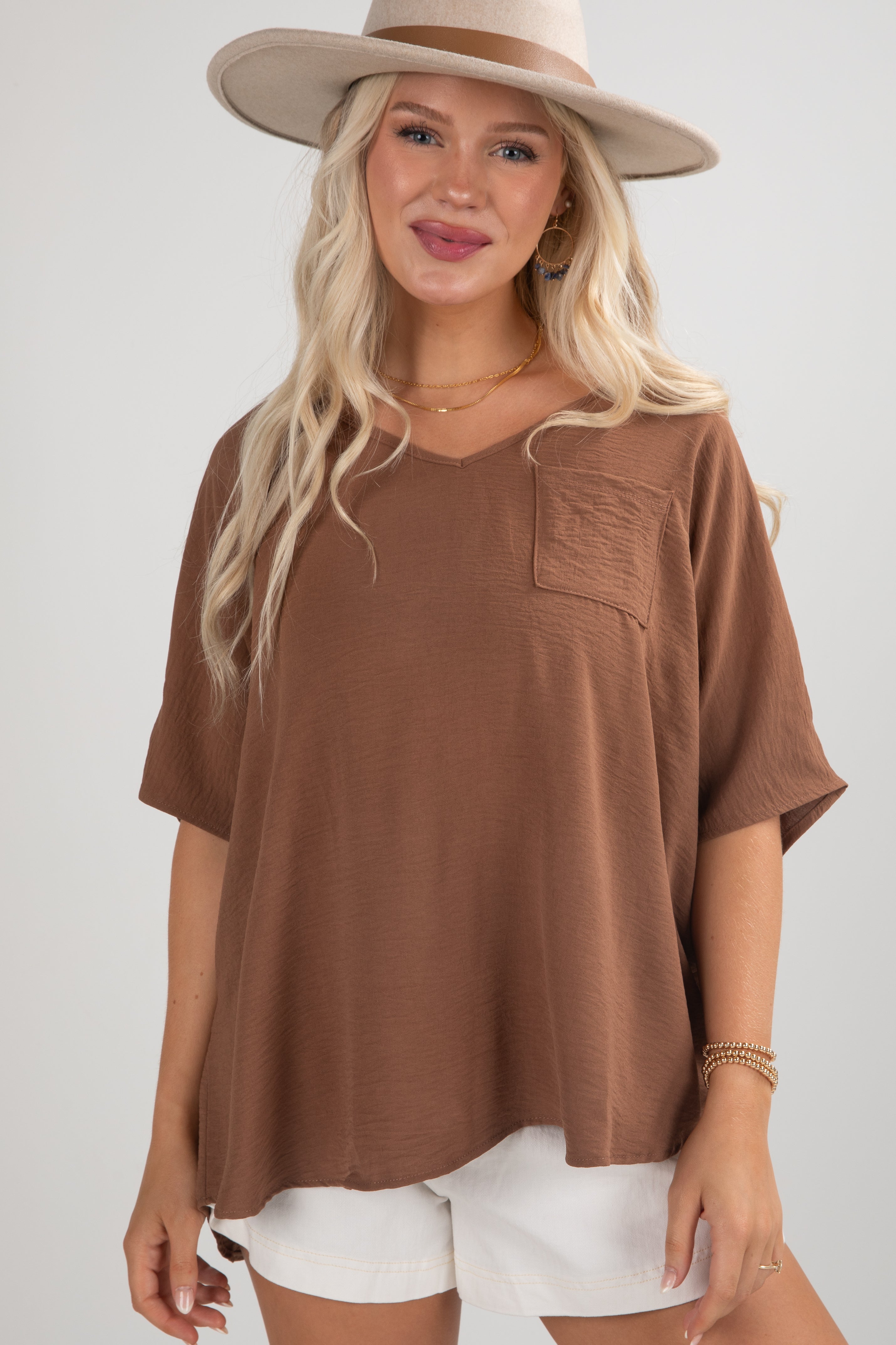 Keep It Cool Oversized Blouse - DU DEAL
