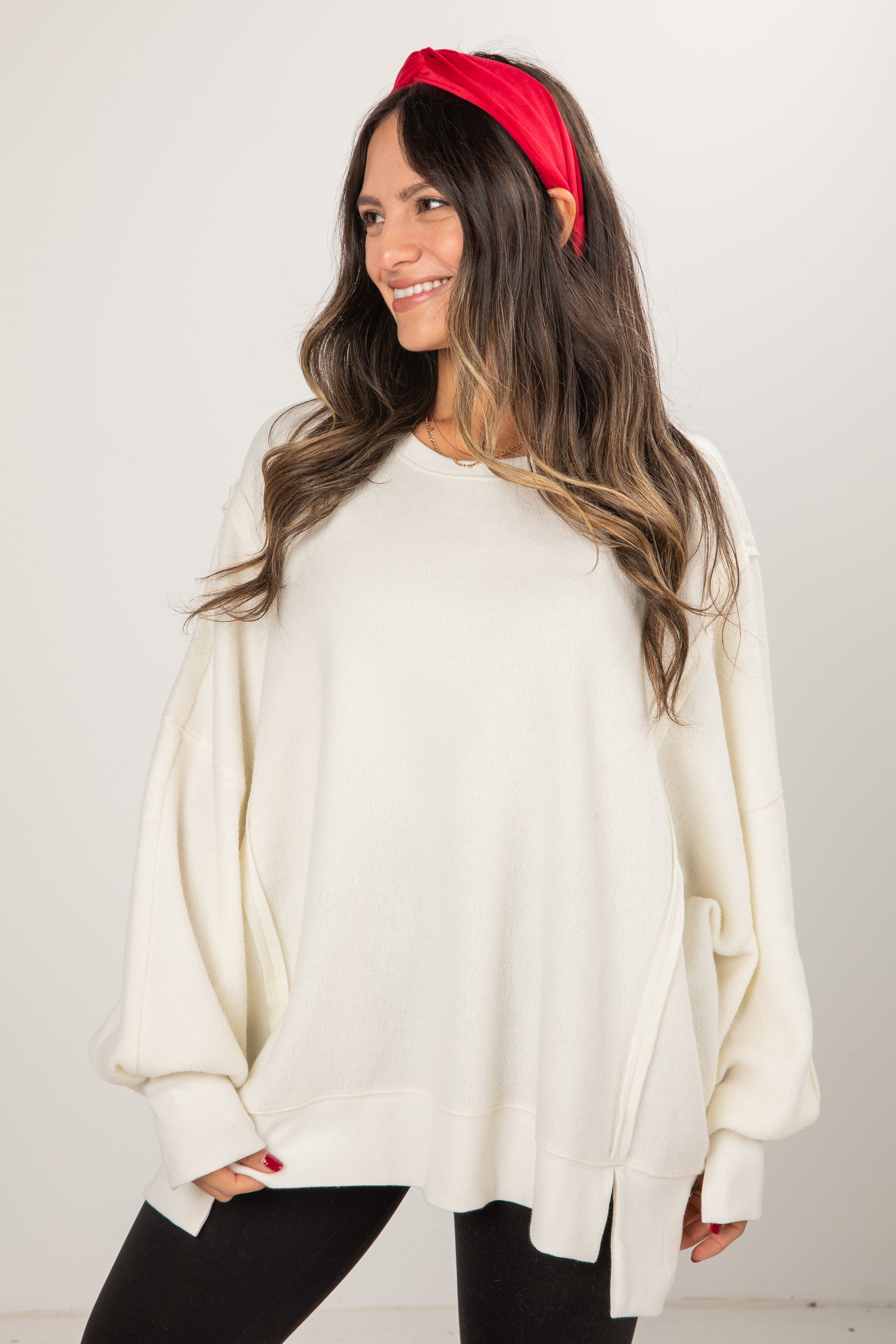 Snuggly Touch Soft Knit Oversized Pullover - DOORBUSTER