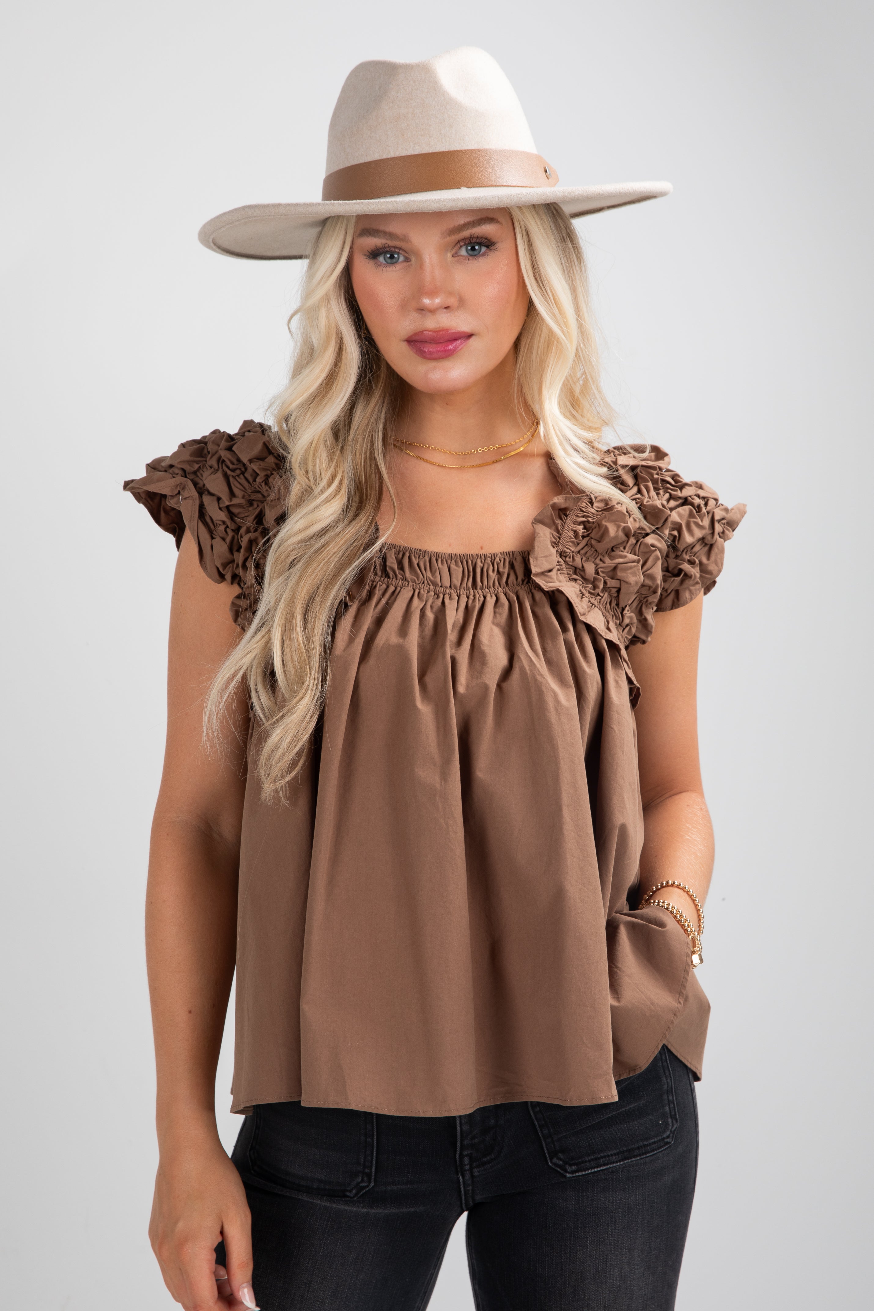 Find It Again Smocked Blouse